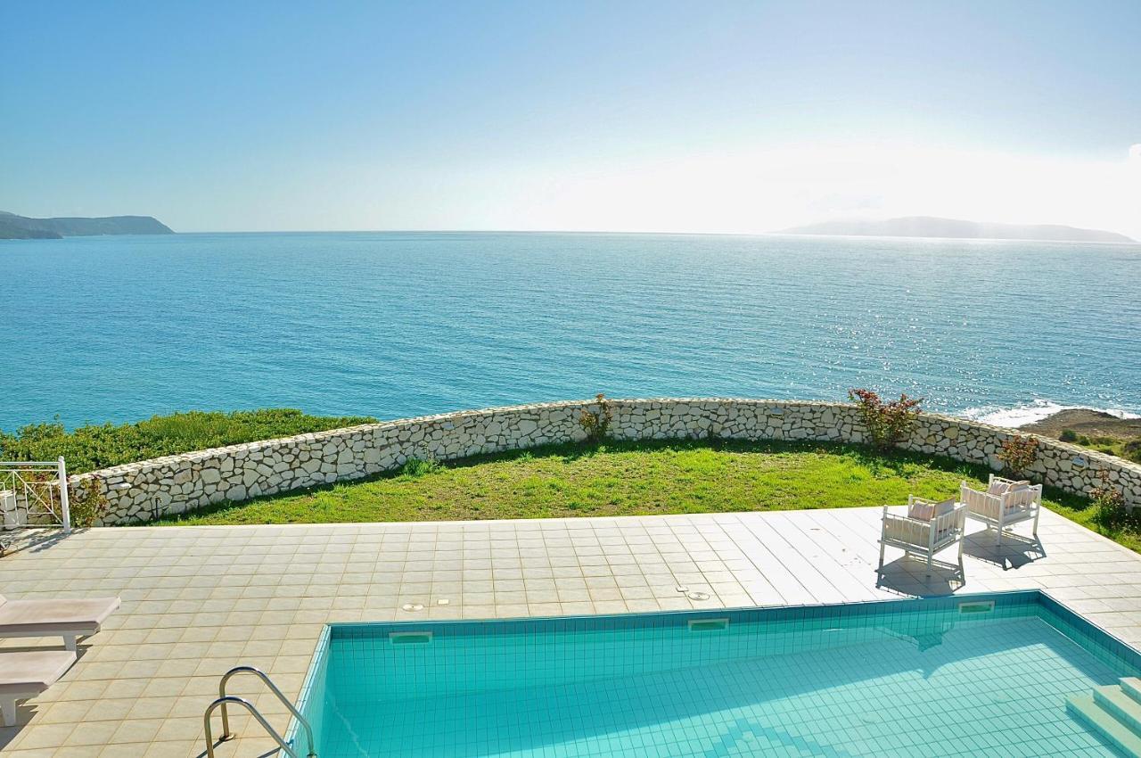 Seafront Villa Kefaloniaprivatevillas Trapezaki  Bagian luar foto