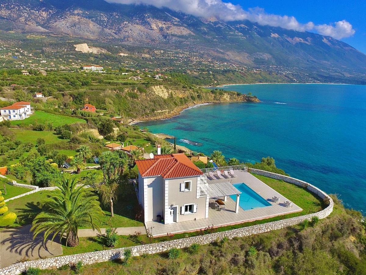 Seafront Villa Kefaloniaprivatevillas Trapezaki  Bagian luar foto